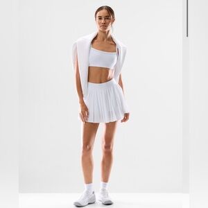 Aritzia TnaMOVE™ Tennis Pro Mini Skirt light pink mauve pleated sz large